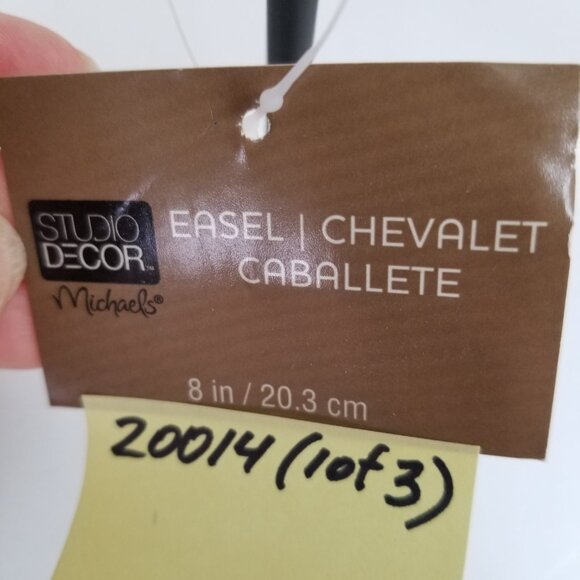 NWT Michael's Studio Decor Brown Metal 8" Scroll Easel - Picture 5 of 7